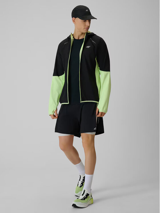 4F 4F Bluza RUNNING Żółty jasny Regular Fit