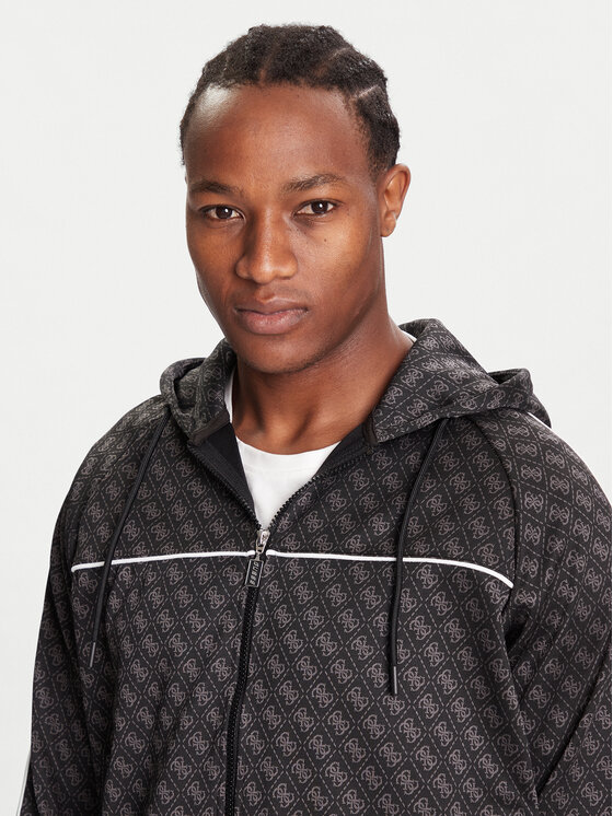 Guess Guess Μπλούζα Z5BQ13 K2042 Μαύρο Relaxed Fit