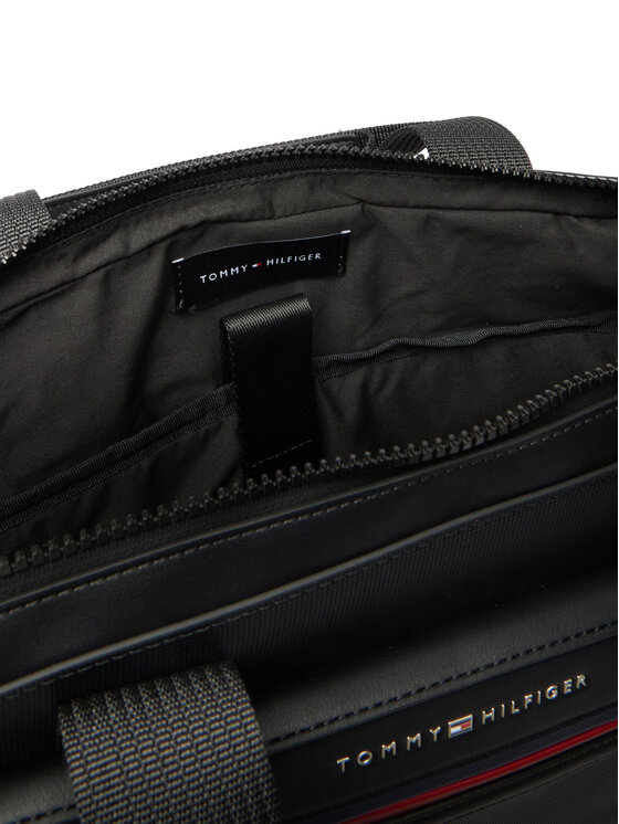 Tommy Hilfiger Tommy Hilfiger Чанта за лаптоп Th Foundation Computer Bag AM0AM14158 Черен