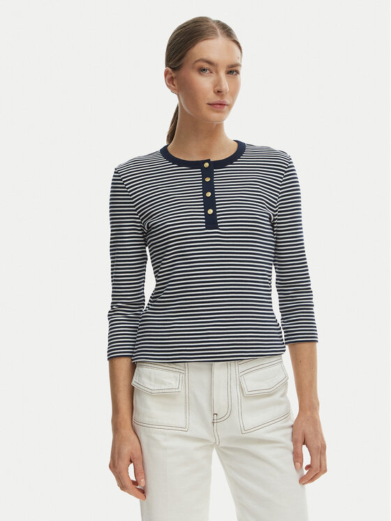 Tommy Hilfiger Bluză WW0WW49629 Albastru Slim Fit