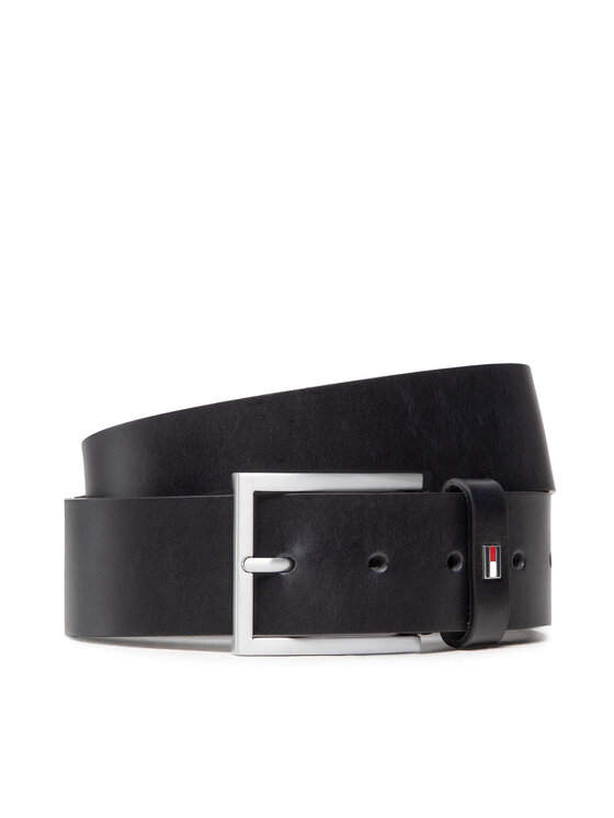Tommy Hilfiger Pánsky opasok Hampton 4.0 AM0AM08361 Čierna