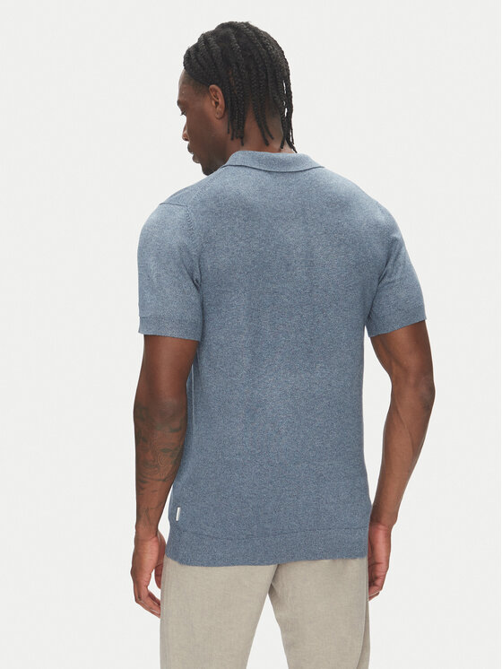 Lindbergh Lindbergh Polo 30-800159 Niebieski Slim Fit