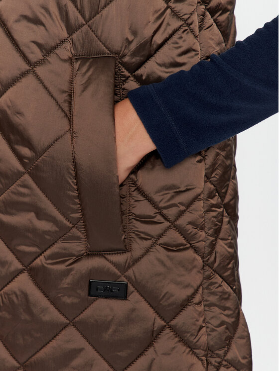 CMP CMP Αμάνικο Μπουφάν 33K3686 Καφέ Regular Fit