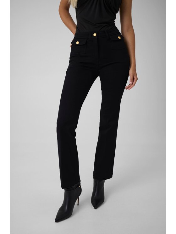Guess Guess Spodnie materiałowe 184531 Czarny Classic Fit