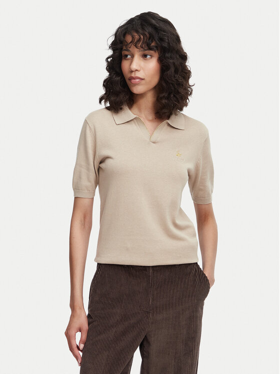 Beverly Hills Polo Club Tricou polo P-SS26W-M550273 Bej Regular Fit