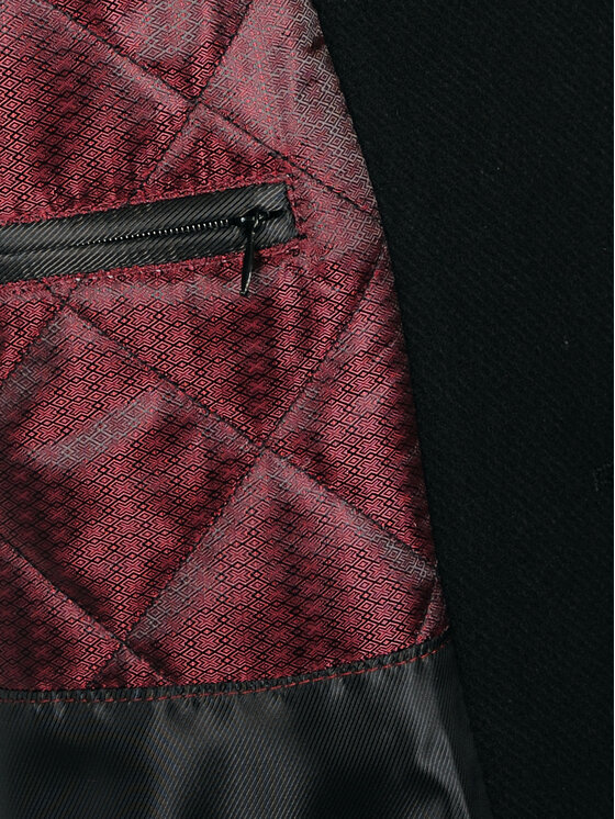 Evenemen Evenemen Płaszcz zimowy VISTA Czarny Slim Fit