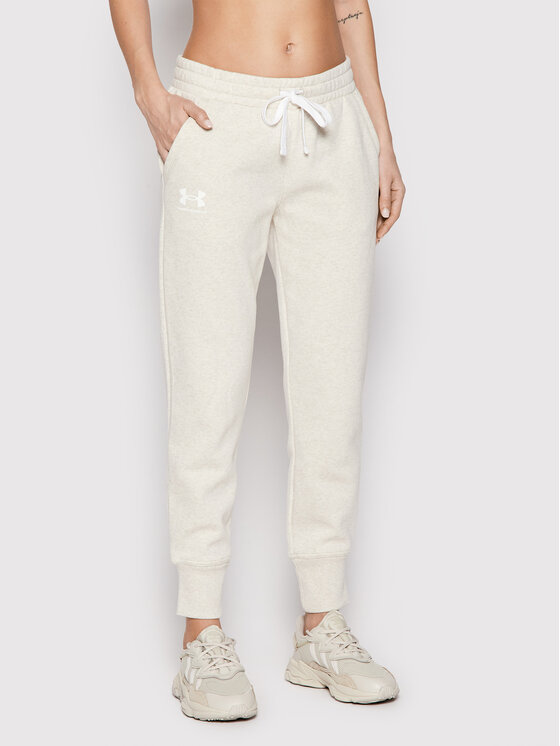 Under Armour Under Armour Sportinės kelnės Ua Rival Fleece 1356416 Smėlio Tapered Fit