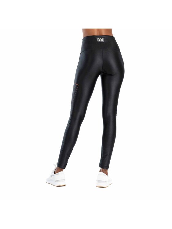LaBellaMafia LaBellaMafia Legginsy LABELLAMAFIA LEGGING HARDCORE LADIES BLACK Czarny Regular Fit