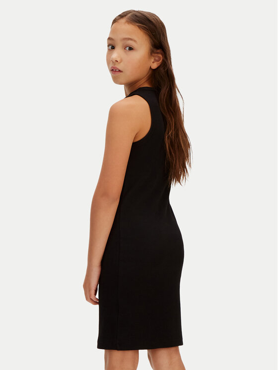 Calvin Klein Jeans Calvin Klein Jeans Sommerkleid LVCKSJH07G Schwarz Slim Fit