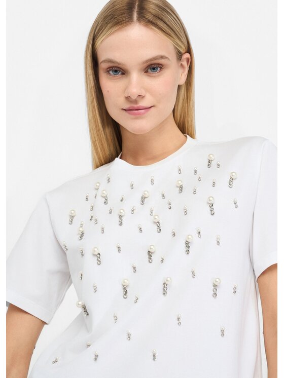 Liu Jo Liu Jo T-shirt CF5072JS08811111 Bianco Regular Fit