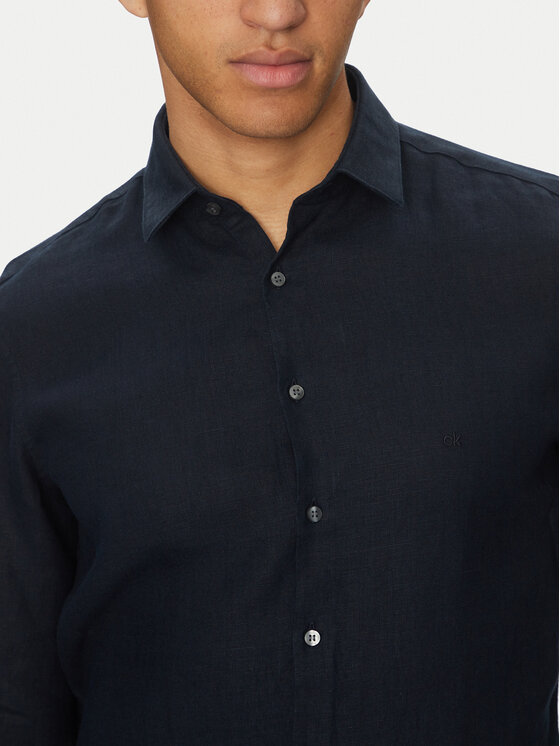 Calvin Klein Calvin Klein Koszula K10K109286 Granatowy Slim Fit