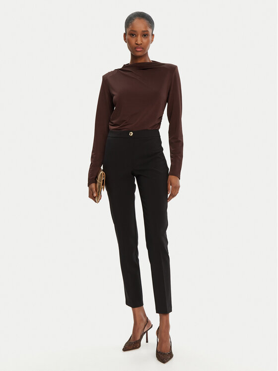 Rinascimento Rinascimento Текстилни панталони CFC0122733003 Черен Regular Fit