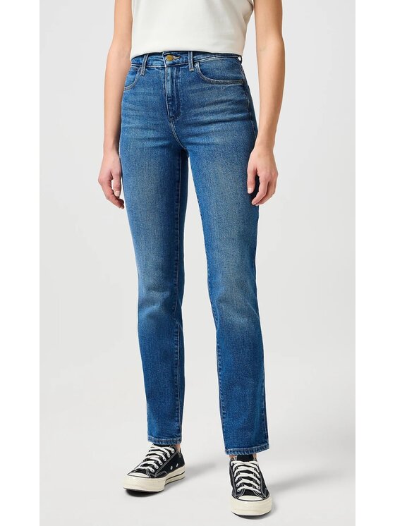 Wrangler Wrangler Jeansy Straight 658 Niebieski Straight Fit