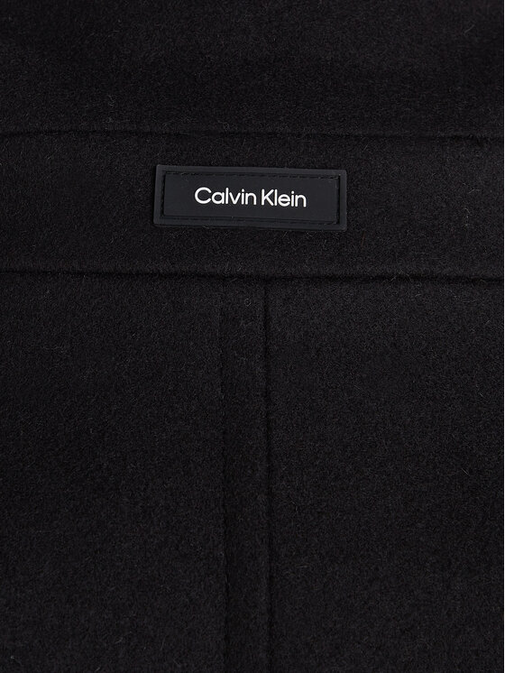 Calvin Klein Calvin Klein Vilnonis paltas K10K111745 Juoda Regular Fit