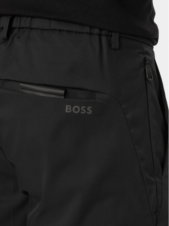 BOSS BOSS Auduma bikses T_Phoenix Pro 50541368 Melns Regular Fit