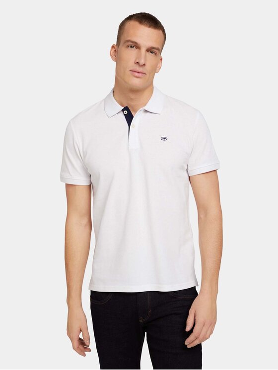 Tom Tailor Tom Tailor Polokošeľa 1027713 Biela Regular Fit