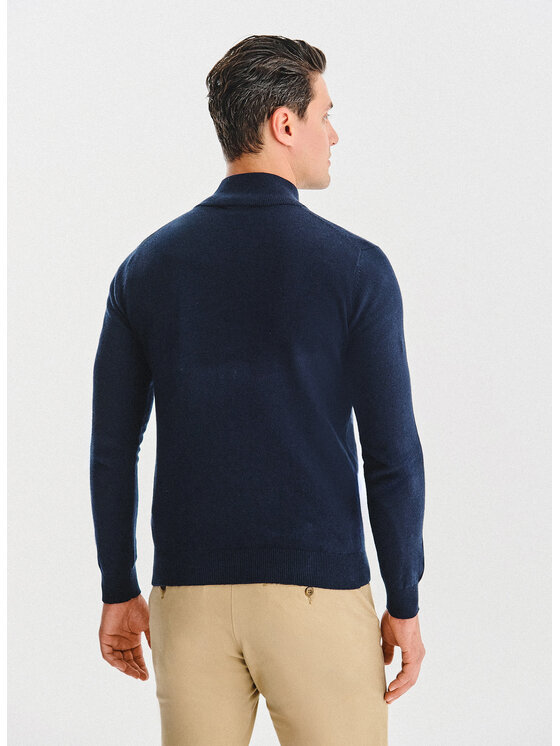 Pako Lorente Pako Lorente Sweter P25WF-2X-007 Granatowy Classic Fit