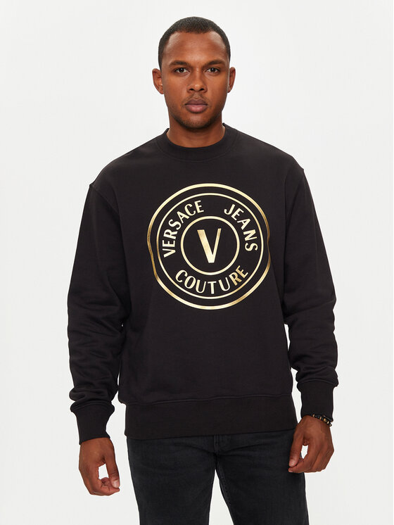 Versace Jeans Couture Sweatshirt 77GAIT01 CF00T Schwarz Regular Fit Modivo