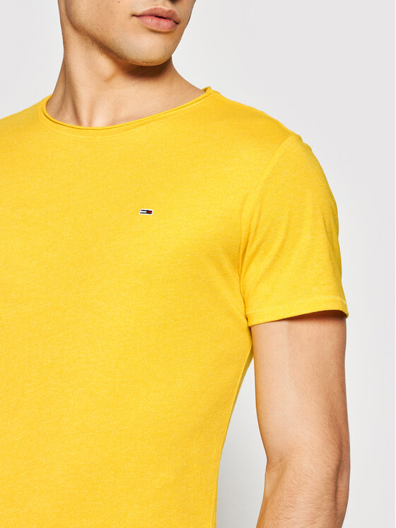 Tommy Jeans Tommy Jeans Póló Jaspe DM0DM09586 Sárga Slim Fit