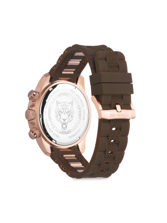 Plein Sport Plein Sport Ρολόι Hurricane PSDBA0623 Καφέ