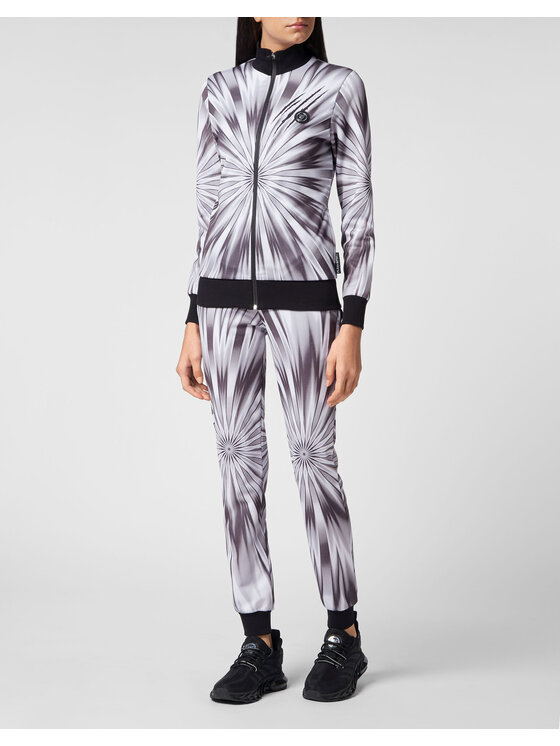 Plein Sport Plein Sport Komplet top i spodnie 3501 Biały Regular Fit