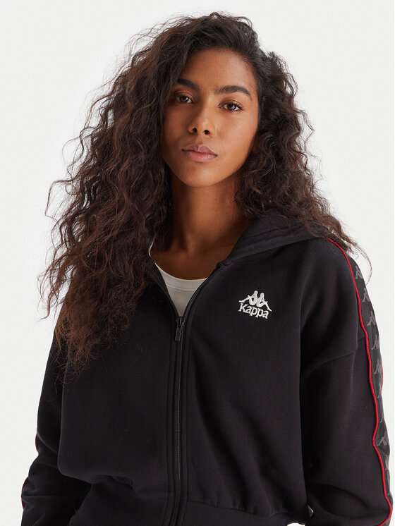 Kappa Kappa Majica dugih rukava Banda Clarise 32261BW Crna Regular Fit