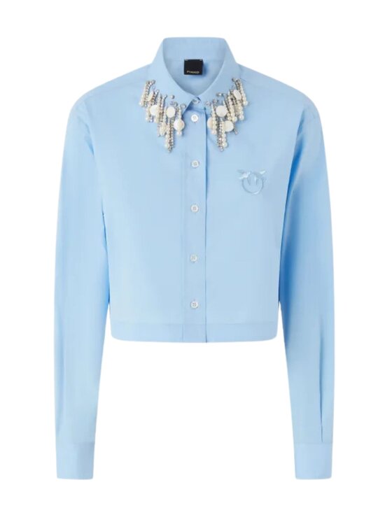 PINKO PINKO Camicia Camicia caffelatte popeline Celeste Regular Fit