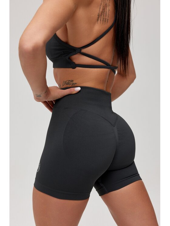 ROUGH RADICAL ROUGH RADICAL Szorty sportowe SEAMLESS GLOW SHORTS Szary Slim Fit