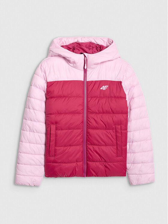 4F 4F Kurtka puchowa OUTERWEAR Różowy Regular Fit