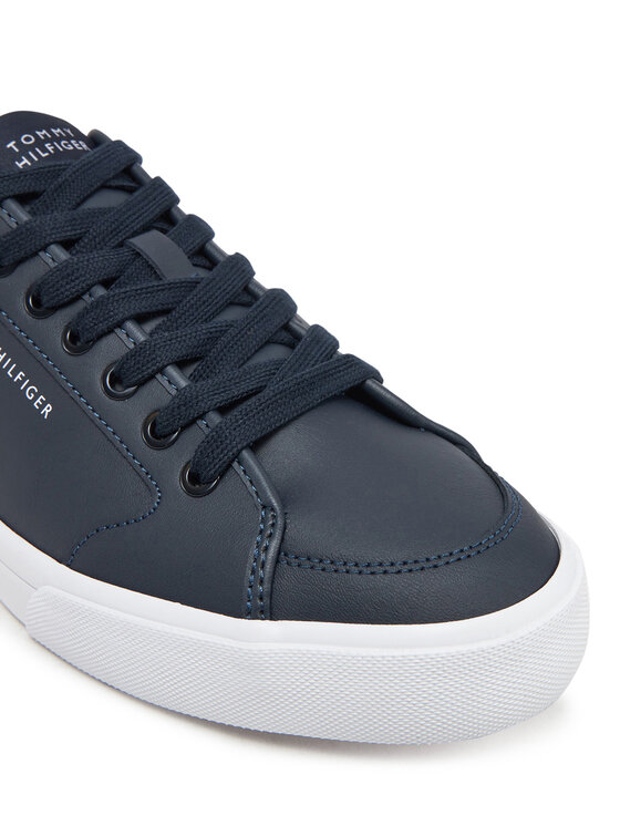 Tommy Hilfiger Tommy Hilfiger Laisvalaikio batai Core Corporate Vulc Leather FM0FM05399 Tamsiai mėlyna
