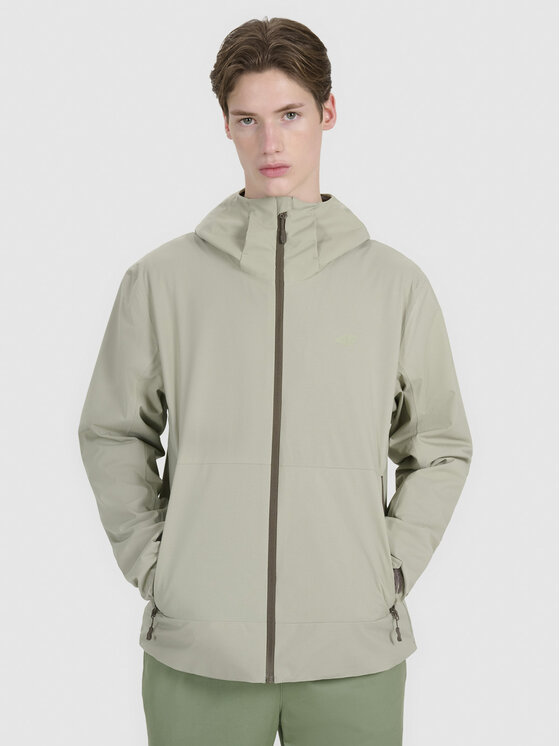 4F 4F Μπουφάν μεταβατικό 4FWSS25TTJAM704-44S Πράσινο Regular Fit