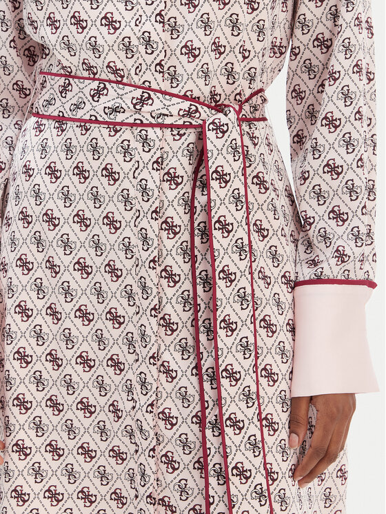 Guess Guess Hemdkleid W6RK90 WF1T2 Rosa Regular Fit