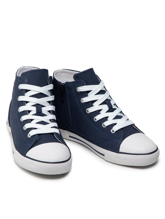 Tommy Hilfiger Tommy Hilfiger Modne superge Higt Top Lace-Up T3X4-32209-0890 S Mornarsko modra