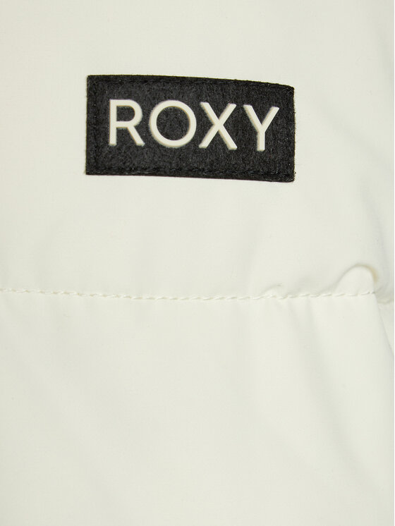Roxy Roxy Kurtka puchowa Winter Rebel Jk Otlr ERJJK03556 Écru Regular Fit