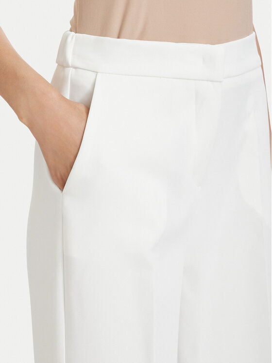 Maryley Maryley Текстилни панталони 26EB598/43VA Бял Regular Fit