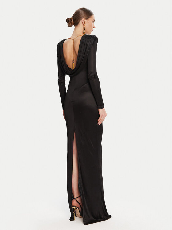 Elisabetta Franchi Elisabetta Franchi Sukienka wieczorowa AB-R10-56E2-V690 Czarny Regular Fit