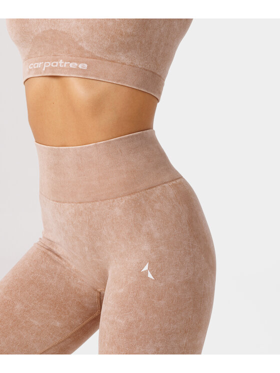 Carpatree Carpatree Legginsy Yasmine leggings Beżowy Fitted Fit