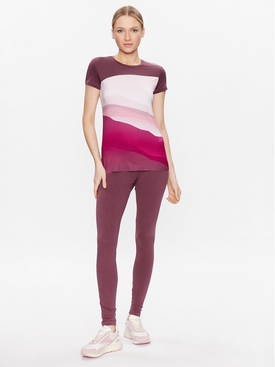 CMP CMP Tehnička majica 33N6186 Tamnocrvena Regular Fit