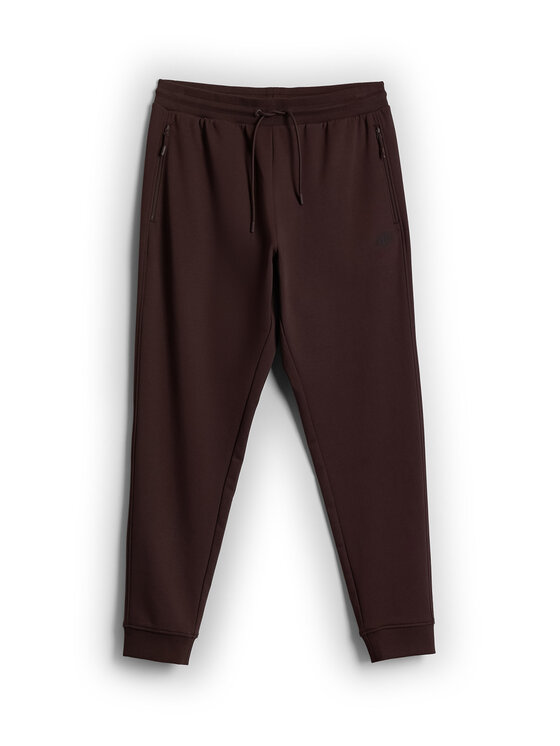 4F 4F Spodnie dresowe BASIC+ Brązowy Regular Fit