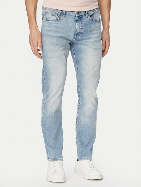 BOSS Blugi Delaware Bo 50556874 Albastru deschis Slim Fit