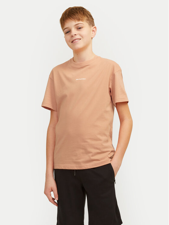 Jack&Jones Junior T-shirt Joraruba 12257134 Arancione Volume Fit, taglia : 176
