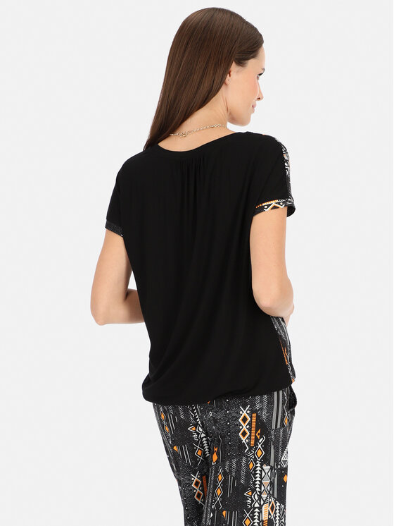 L’AF L’AF Bluzka Alis Czarny Regular Fit