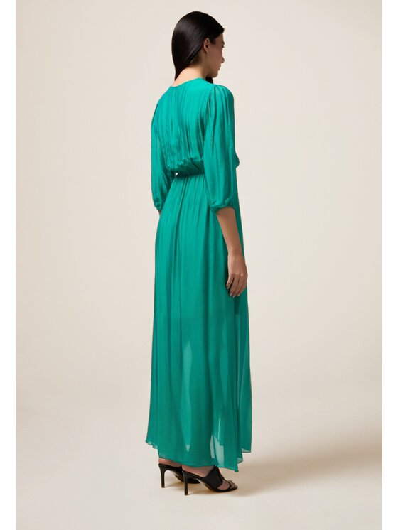 Oltre Oltre Vestito elegante 7422J000845N025 Verde A-Line Fit