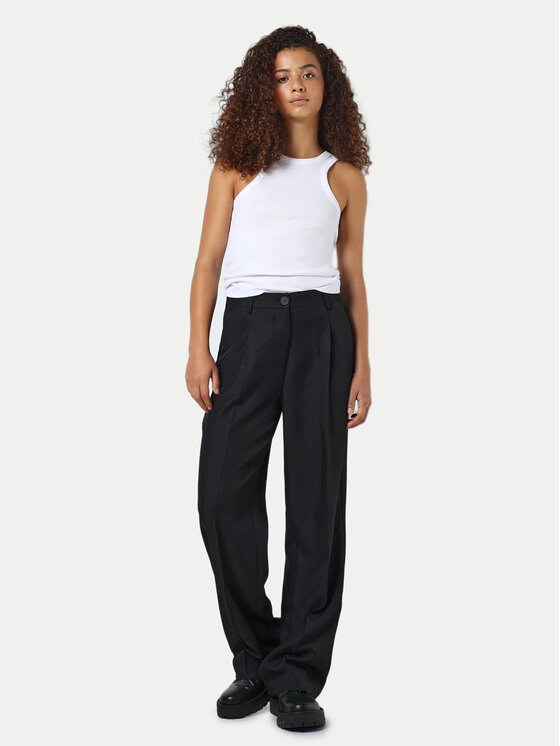 Noisy May Noisy May Текстилни панталони Debbie 27029240 Черен Regular Fit