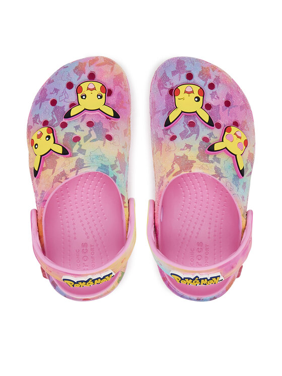 Crocs Crocs Klapki Pokémon Pikachu Classic Clog 211229 Różowy