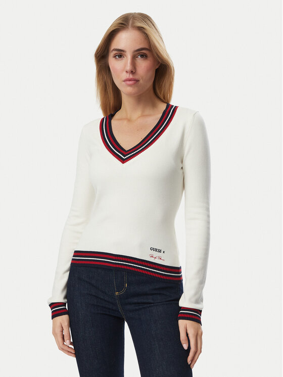 Guess Guess Пуловер W6BR89 Z2276 Кремав Regular Fit