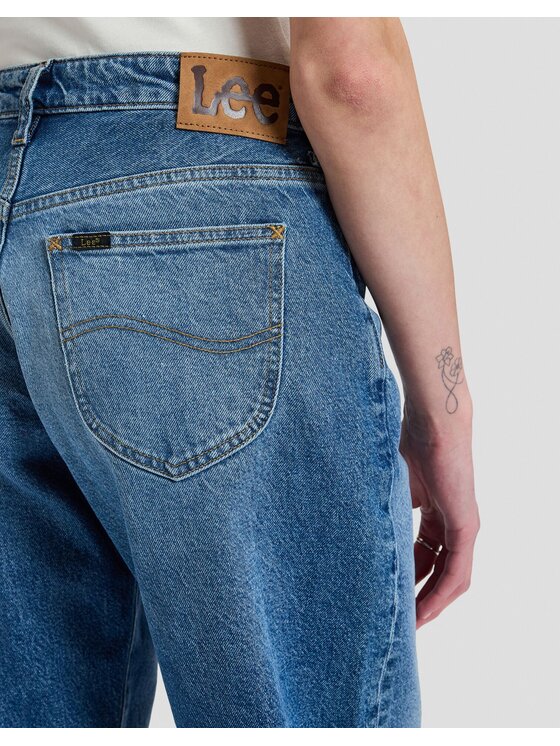 Lee Lee Jeansy BALLOON PANT Niebieski Loose Fit
