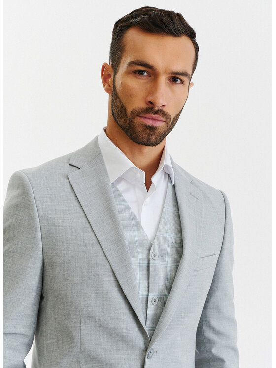 Pako Lorente Pako Lorente Marynarka P23SF-3G-004 Szary Slim Fit