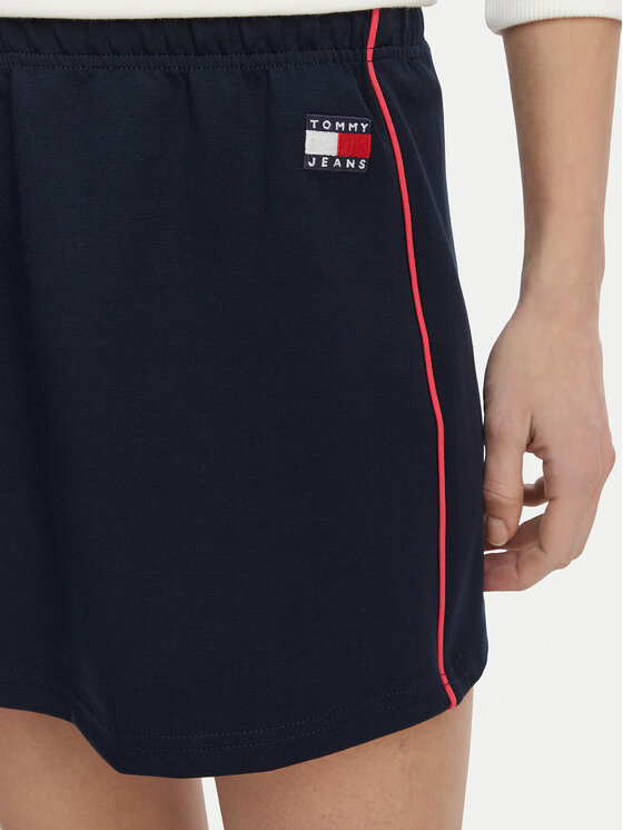 Tommy Jeans Tommy Jeans Spódnica mini Badge DW0DW22589 Granatowy Regular Fit