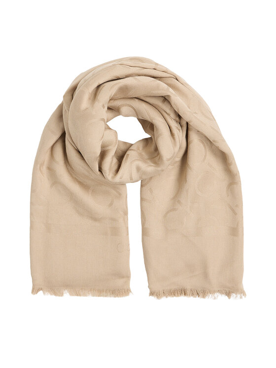 Calvin Klein Calvin Klein Lakats Shiny Jacquard Monogram K60K612974 Bēšs